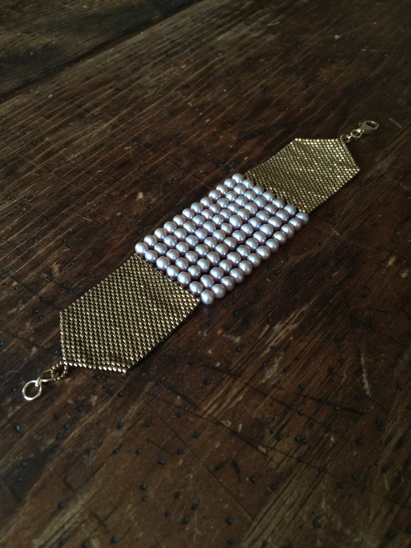 Freshwater Pearl Cuff Bracelet