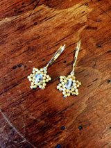 Dainty Jewish Star Crystal Earrings