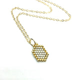 Hexagon Pendant Necklace