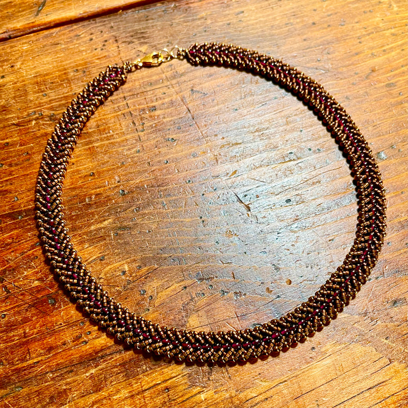 Boho Garnet Necklace