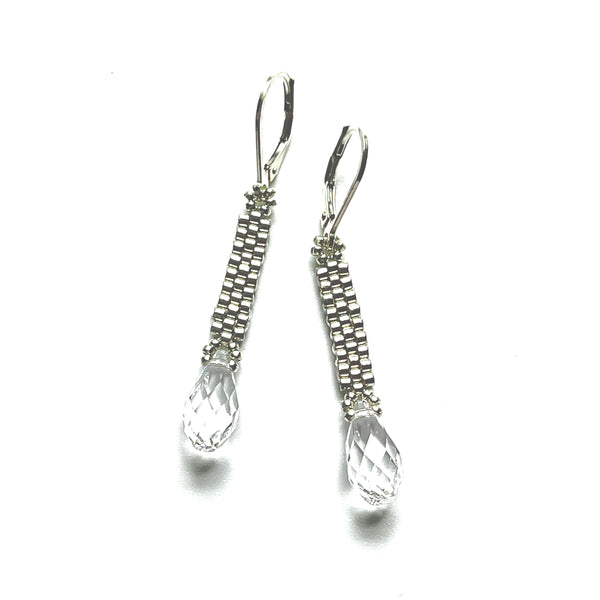 Crystal Column Earrings